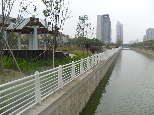 河道仿木護欄池塘仿木圍欄